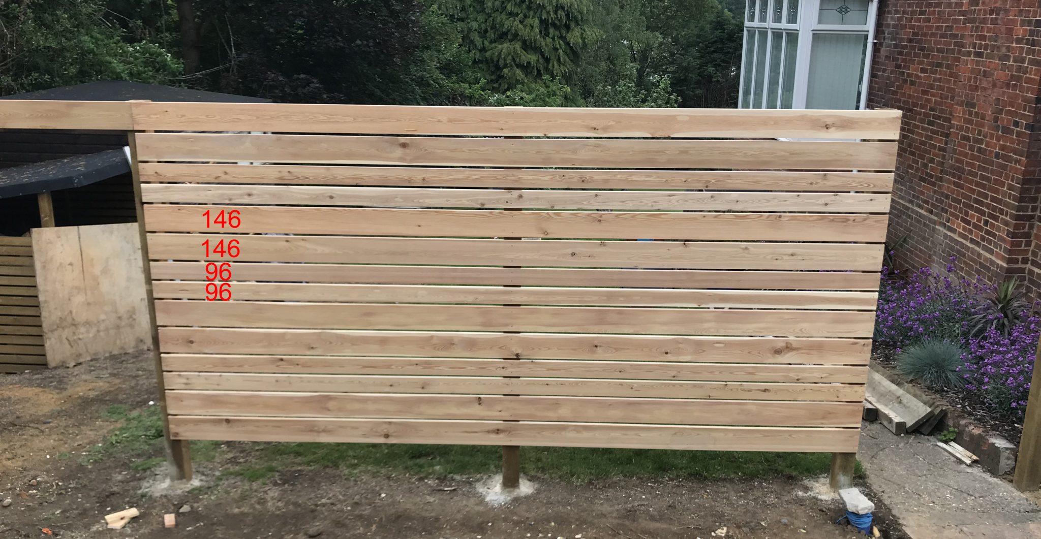 Slatted Screen Fence Our Home Projects